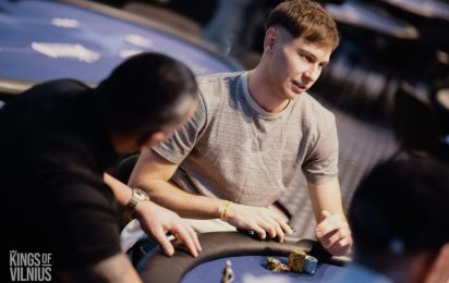 Marius Kudzmanas Wins Big Flip to Lead Kings of Vilnius €2K High Roller